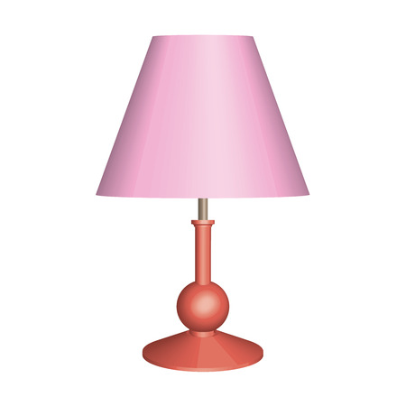 Table lamp. Classic style. 3D effect vectorのイラスト素材