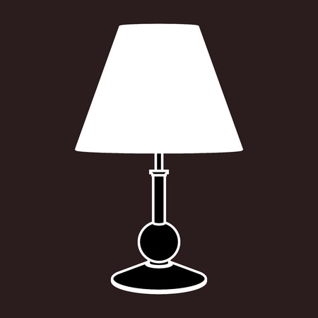 Table lamp. Lighting equipment. Vector illustrationのイラスト素材