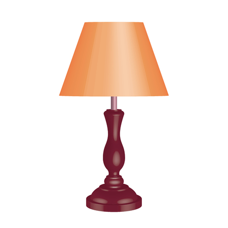 Table lamp. Classic style. 3D effect vectorのイラスト素材