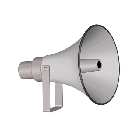 Horn speaker. 3D effect vectorのイラスト素材