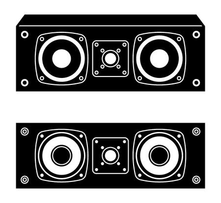 Center channel speaker. Vector illustrationのイラスト素材