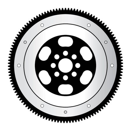 Mechanical equipment to store rotating energy.のイラスト素材