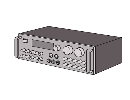 Karaoke mixing amplifier.のイラスト素材