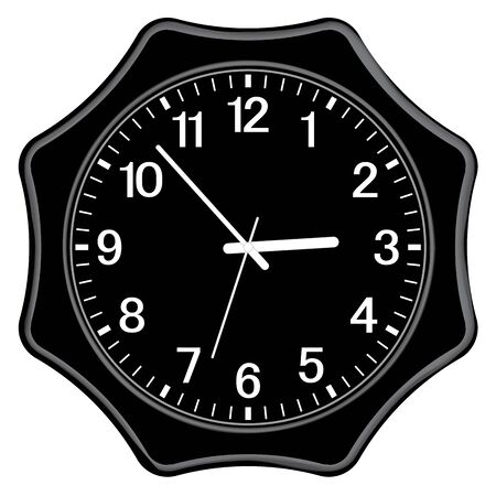 Wall clock. Elegant style. Home furniture.のイラスト素材