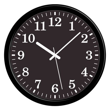 Circular wall clock. Home furniture.のイラスト素材