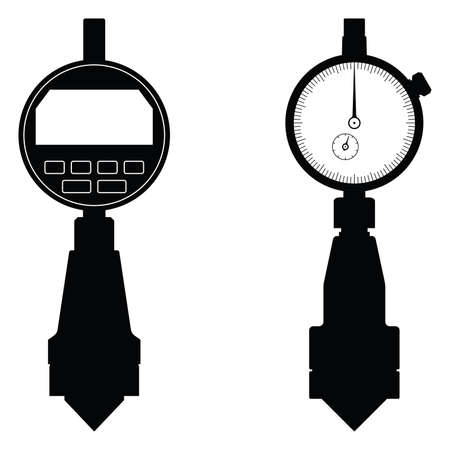 Chamfer gague. Measuring instrument. Vector illustrationのイラスト素材