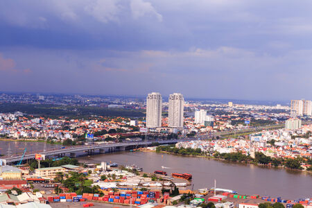 Ho Chi Minh City on River