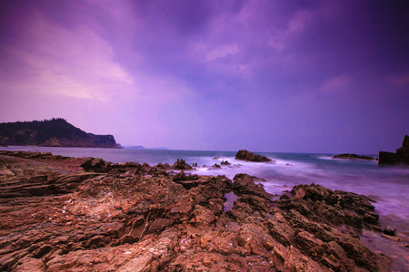 rocky coastの写真素材