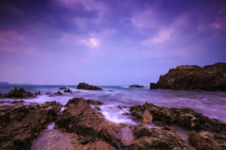 rocky coastの写真素材