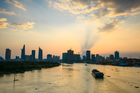 Sunset on the Saigon River