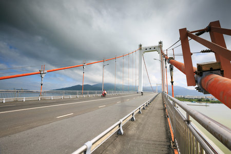 cable-stayed bridgeの写真素材