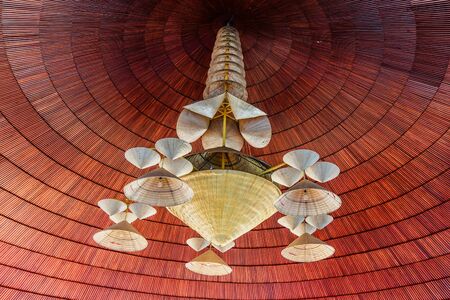 Chandelier-style Viet Nam in restaurantの写真素材