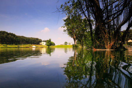 lake in resort