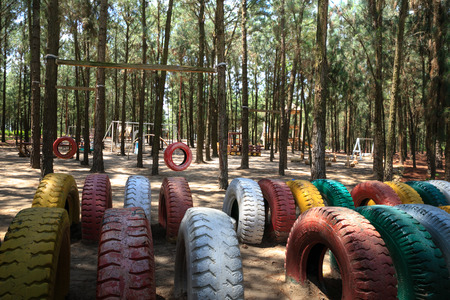 The tires in resortの写真素材
