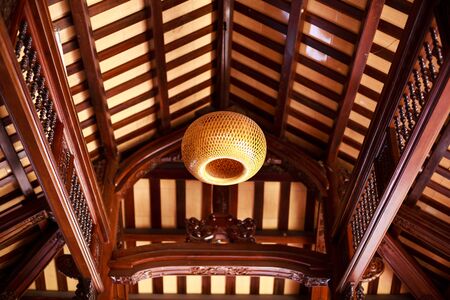 The house is made wooden with asian styleの写真素材