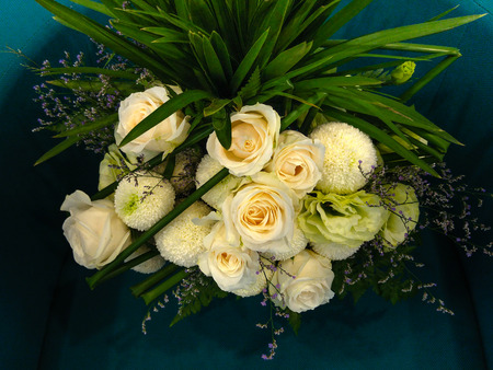 bouquet of yellow rosesの写真素材