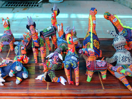 Handmade figured toysの写真素材