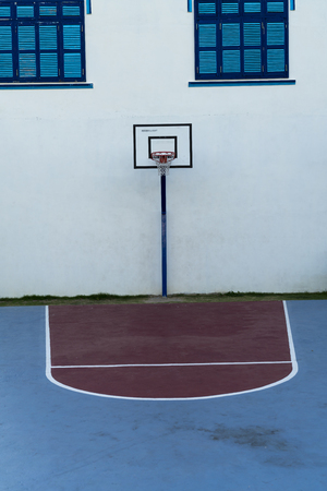 volleyball court in Backpacker Hostel in Ninh Van commune, Khanh Hoa province, Vietnamの写真素材