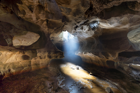 The wild and mysterious beauty of Son Tra cave in Ba Nui hamlet, Binh An commune, Kien Luong district, Kien Giang province, Vietnamの写真素材