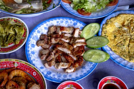The daily main dishes of Vietnamese peopleの写真素材