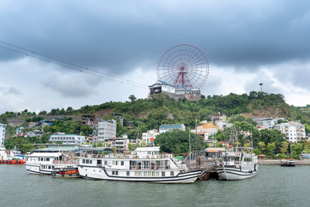 Ha Long Bay, Quang Ninh Province, Vietnam - July 2, 2020: Cruise Boats on Halong Bay at summer. The...