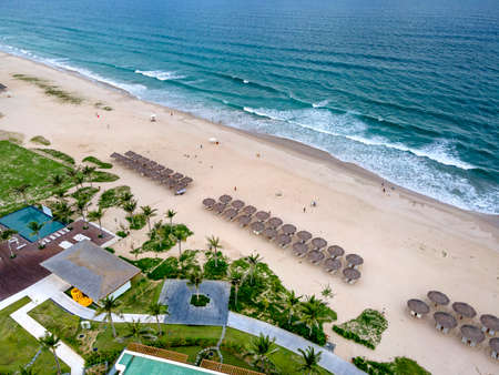 5-star Alma resort in Cam Ranh district, Khanh Hoa province, Vietnam-October 8, 2020: Overview of Alma Vietnam resort located on the famous Bai Dai beach of Cam Ranh district, province Khanh Hoa, VNのeditorial素材