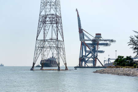 Ferry Dinh Vu, Hai Phong City, Vietnam - November 13, 2020: tourists take the ferry Dinh Vu, to the Island Cat Ba, Hai Phong City, Vietnamのeditorial素材