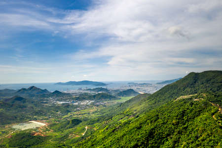 Aerial view of Nantou, Taiwan.の写真素材