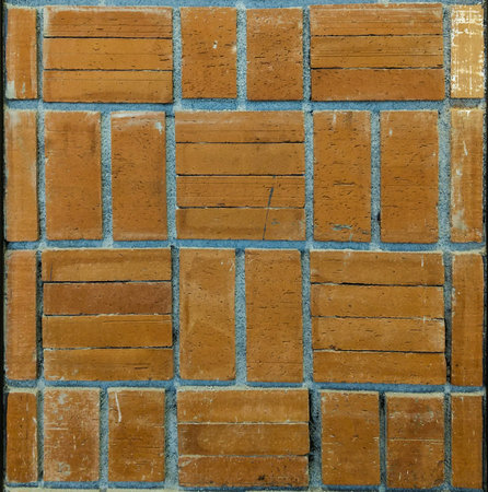 Brick block wall pattern background.