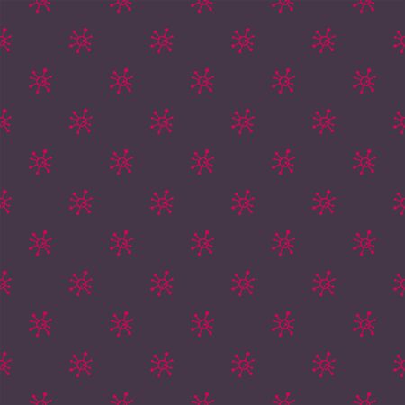 Vector graphic flat icon design with virus seamless pattern.のイラスト素材