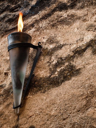 medieval torchの写真素材