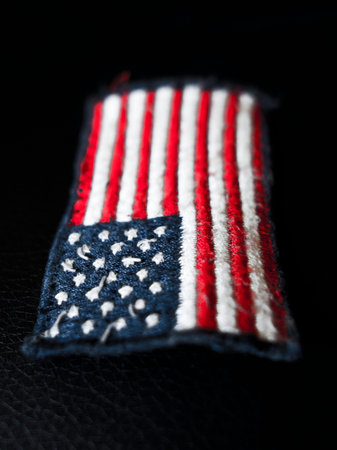 Vertical Flag USの写真素材