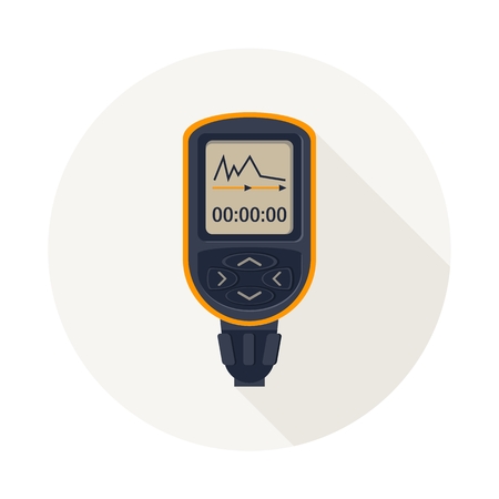 Dive computer. Diving equipment. Objects isolated on background. Flat and cartoon vector illustration.のイラスト素材