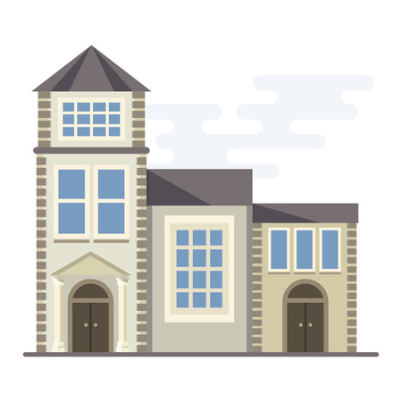 Flat vector cartoon illustration. Objects isolated on a white background.のイラスト素材