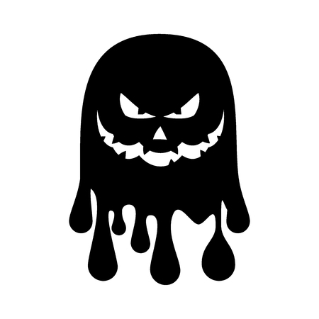 Bat silhouette vector black icon. Isolated on a white background. For decoration of congratulatory products for Halloween.のイラスト素材