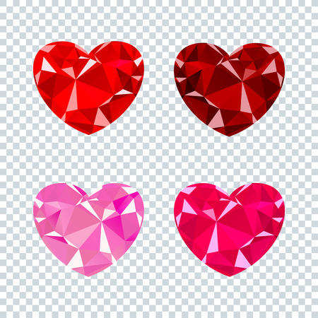 Heart ruby setのイラスト素材