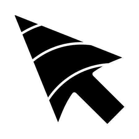 Black striped cursor icon.のイラスト素材