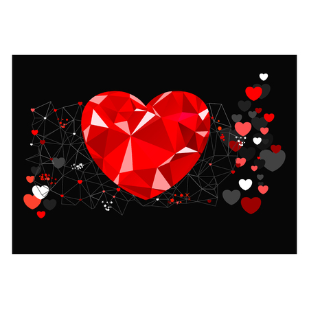 abstract greeting card for valentine dayのイラスト素材