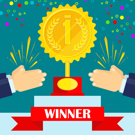 An achievement award conceptのイラスト素材