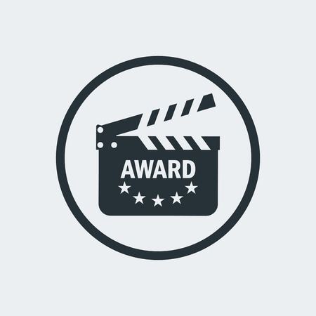 cinema award clapperboardのイラスト素材