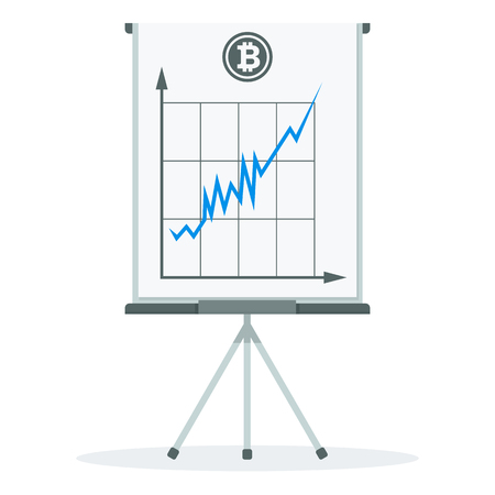 Bitcoin quotation conceptのイラスト素材