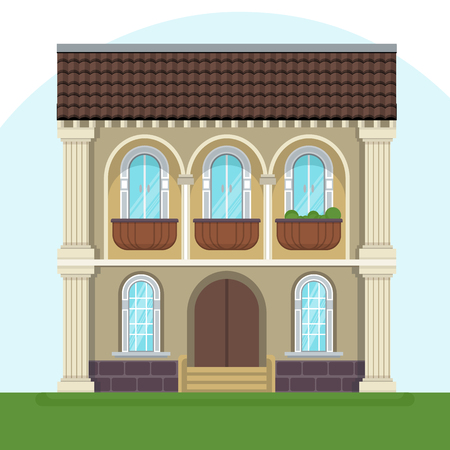 city house iconのイラスト素材