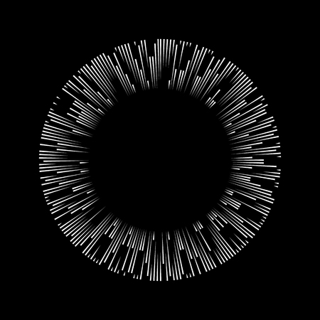 explosion radial linesのイラスト素材