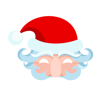 Santa Claus carnival mask.のイラスト素材