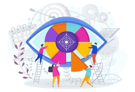 Business vision statement concept with eye icon.のイラスト素材