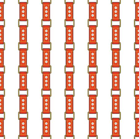 Seamless  fashion pattern with thin red strapsのイラスト素材