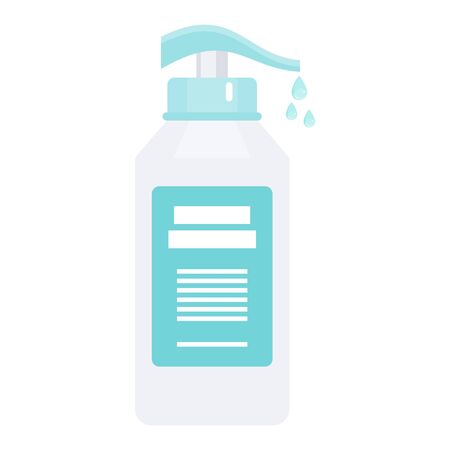 Antiseptic for disinfection. Hand hygiene. Hand washing with soap.のイラスト素材