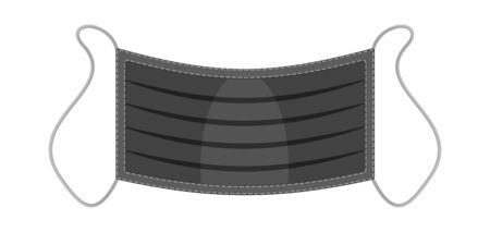 Vector medical face mask. Personal protective equipment.のイラスト素材