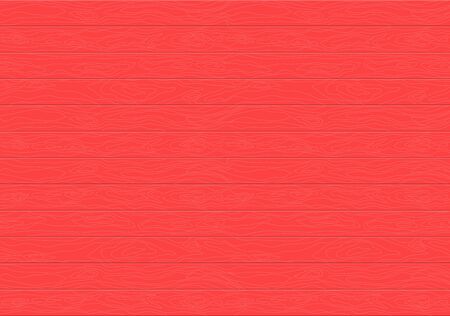 Red wood texture background. Wood texture table or wooden floor. Boards on the floor or wall. Laminate, parquet, flooring. Flat cartoon wood illustration.のイラスト素材