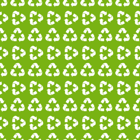 Recycle ecology Seamless pattern. Flat vector illustration.